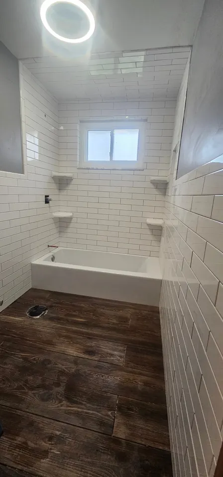Apartment interior renovations: Kitchen and living spaces across several residential renovation projects.