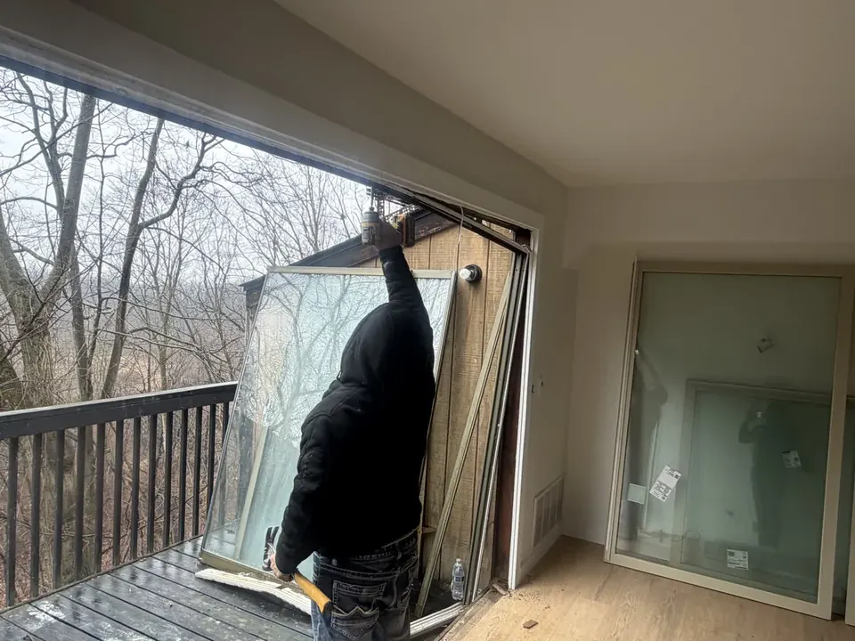 Window and patio door work: Window and sliding patio door installation and finish work.