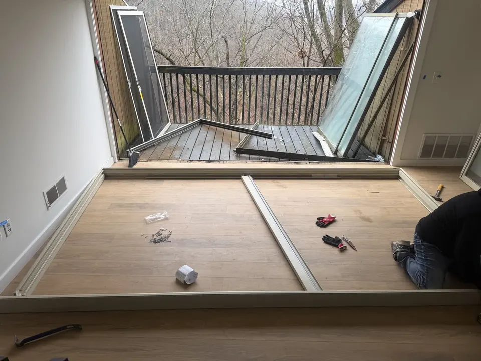 Window and patio door work: Window and sliding patio door installation and finish work.