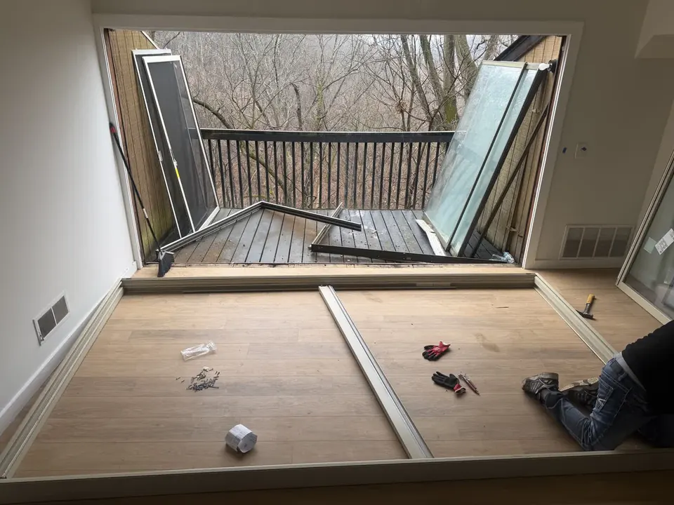 Window and patio door work: Window and sliding patio door installation and finish work.