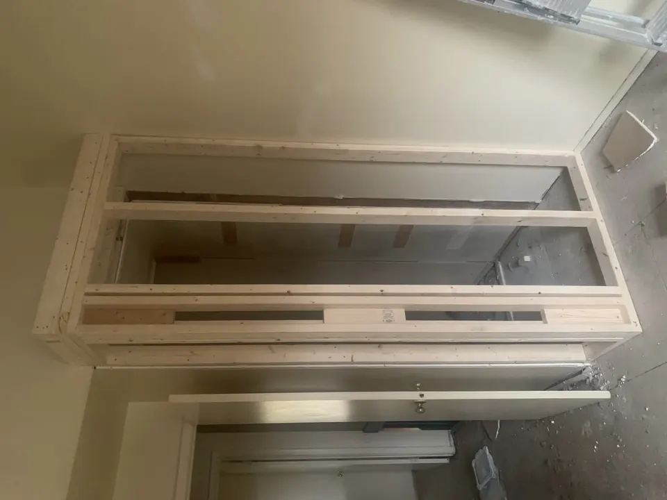 Cabinetry and carpentry: Cabinet, built-in, and interior framing work.