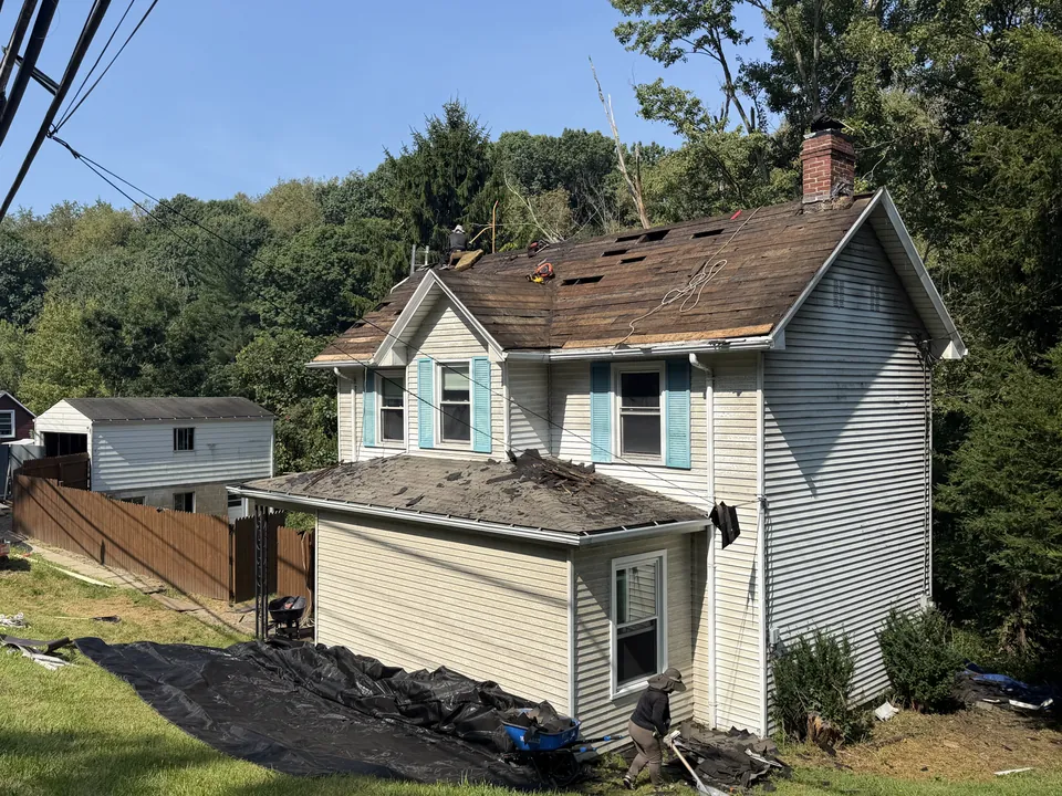 Existing roof before replacement